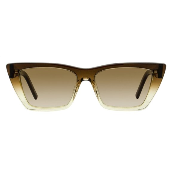 Saint Laurent Mica Sunglasses SL 276 019 Brown Ombre 53mm YSL - Picture 1 of 8